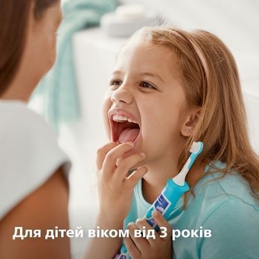 Зубна електрощітка PHILIPS HX6032/90 насадки Kids 3+ років 2 шт HX6032/90 фото