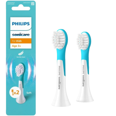 Зубна електрощітка PHILIPS HX6032/90 насадки Kids 3+ років 2 шт HX6032/90 фото
