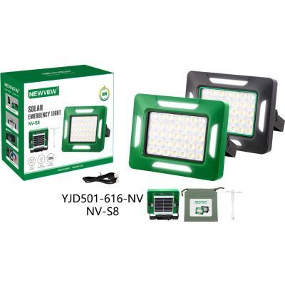 Ліхтар NEWVEW NV-S8 50W Solar Panel 1500mAh Green (NWVW-NV-S8-GN) NWVW-NV-S8-GN фото
