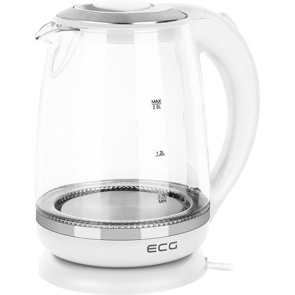 Електрочайник ECG RK 2020 White Glass (RK2020 White Glass) RK2020 White Glass фото