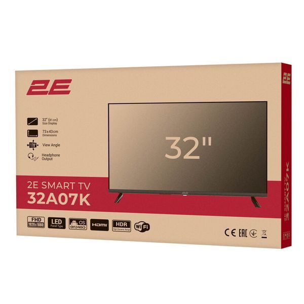Телевізор 2E LED FHD 2E-32A07KW 2E-32A07KW фото