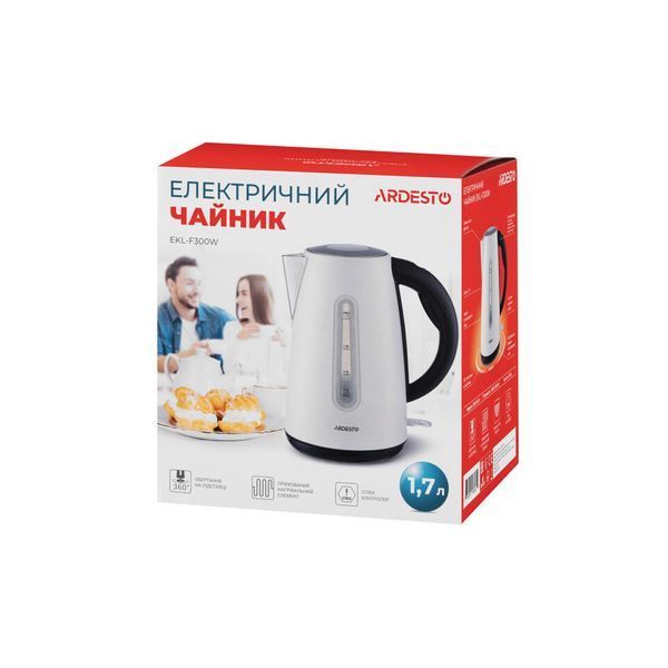 Електрочайник Ardesto EKL-F300W EKL-F300W фото