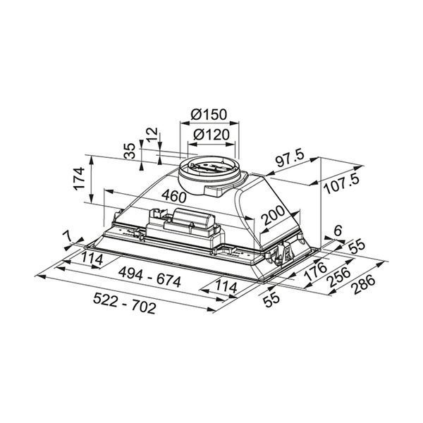 Витяжка кухонна Franke Inca Smart FBI 705 GR (305.0599.533) 305.0599.533 фото