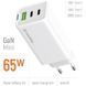 Зарядний пристрій ColorWay GaN Mini 65W PD Port PPS USB (USB-2C1A) white (CW-CHS058PD-WT) CW-CHS058PD-WT фото 7