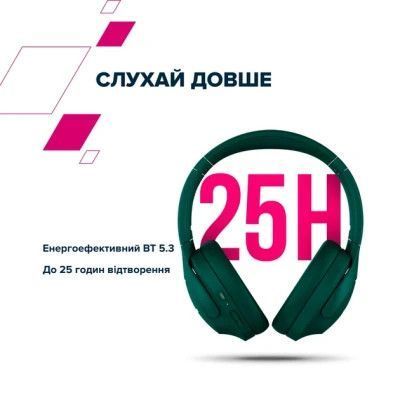 Навушники Canyon OnRiff 10 ANC Bluetooth Green (CNS-CBTHS10GN) CNS-CBTHS10GN фото