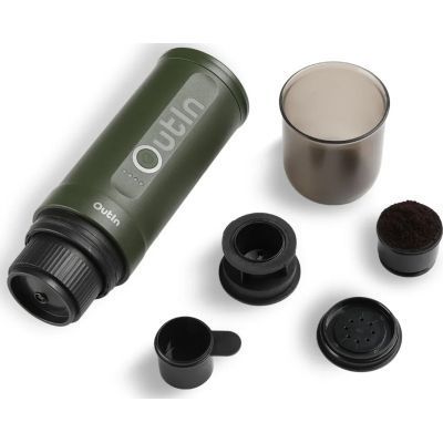Портативна кавоварка Outin Nano Espresso Machine в дорожньому футлярі OTEM-01 Forest Green (OTEM-01-FG-BAG) OTEM-01-FG-BAG фото