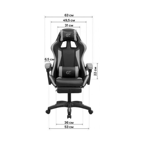 Крісло ігрове GT Racer X-2323 Black/Blue X-2323 Black/Blue фото