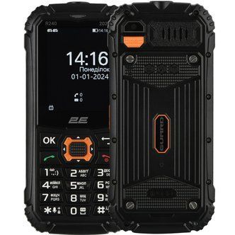 Мобільний телефон 2E R240 2025 Black 694743657623 фото