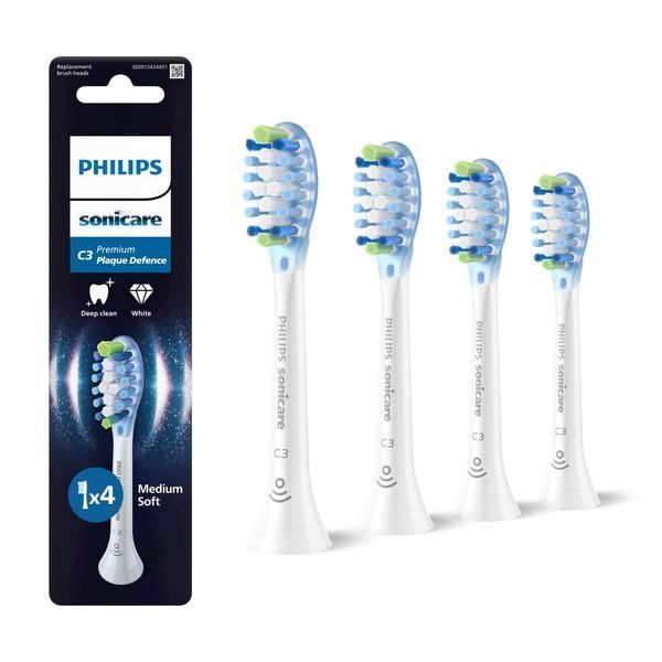 Зубна електрощітка PHILIPS HX9044/87 насадки Premium Plaque Defence 4 шт HX9044/87 фото