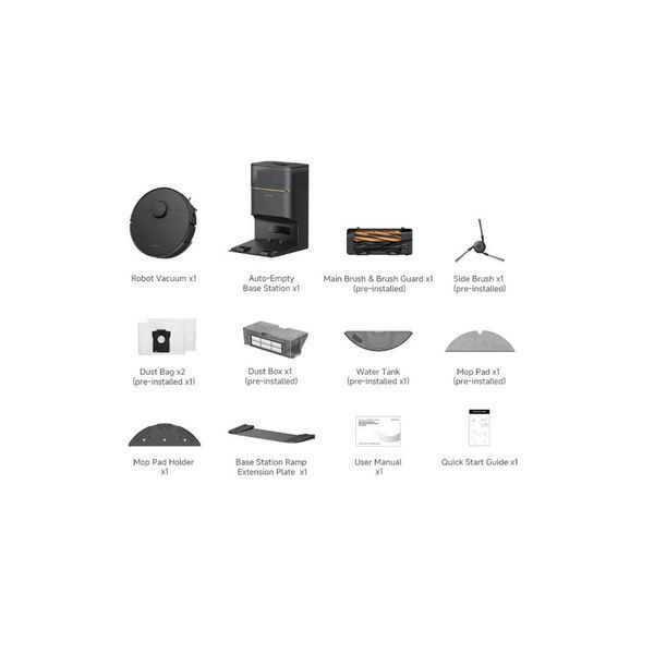 Пилосос Dreame Bot D20 Pro Plus Black (RLD43SD-BL) RLD43SD-BL фото