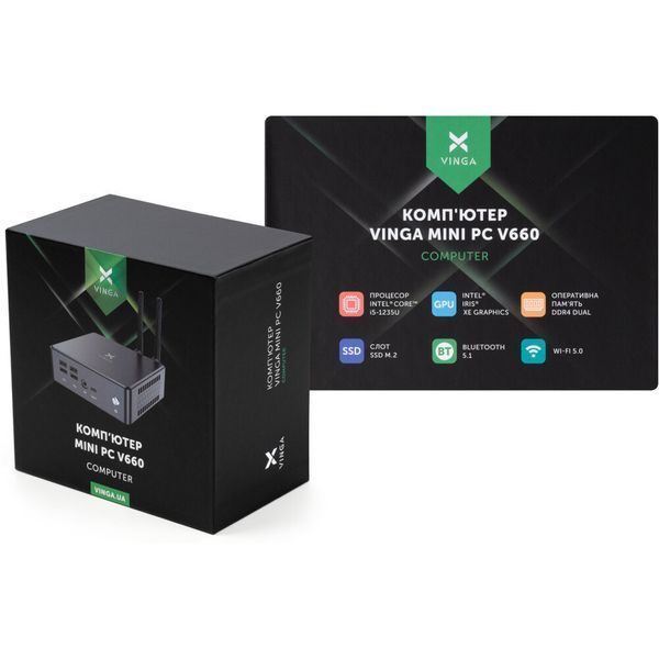 Комп'ютер Vinga Mini PC V660 V6601235U V6601235U фото