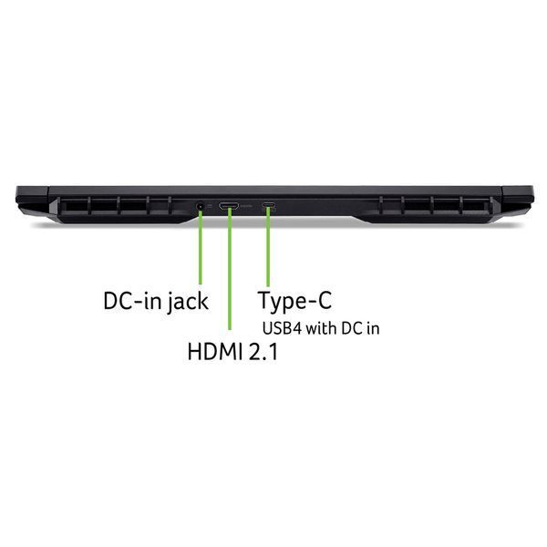 Ноутбук Acer Nitro V 17 ANV17-41 17.3" FHD IPS, AMD R7-260, 32GB, F1TB, NVD5060-8, Lin, чорний NH.QYVEU.006 фото