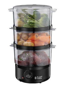 Пароварка Russell Hobbs Kitchen Collection 400Вт, чаша-2.3/3.3л, резервуар для води -0.5л, механічне 26530-56 фото