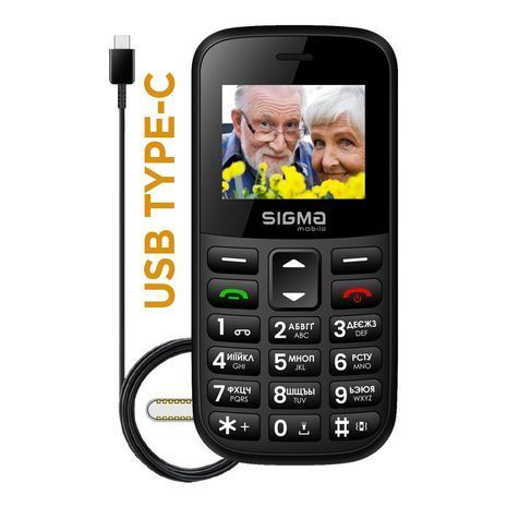 Мобільний телефон Sigma Comfort 50 EASY TYPE-C Black 4827798585214 фото