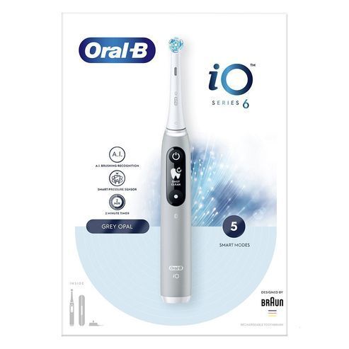 Електрична зубна щітка Oral-B iO Series 6 iOM6.1A6.1K Grey Opal iO Series 6 iOM6.1A6.1K G фото