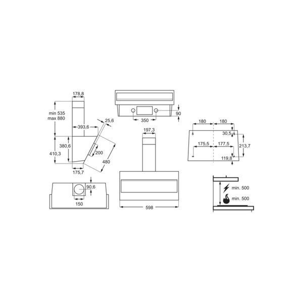 Витяжка кухонна Electrolux LFV316W LFV316W фото