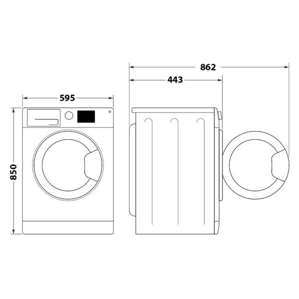 Пральна машина Indesit фронтальна OMTWSE61293WKUA OMTWSE61293WKUA фото