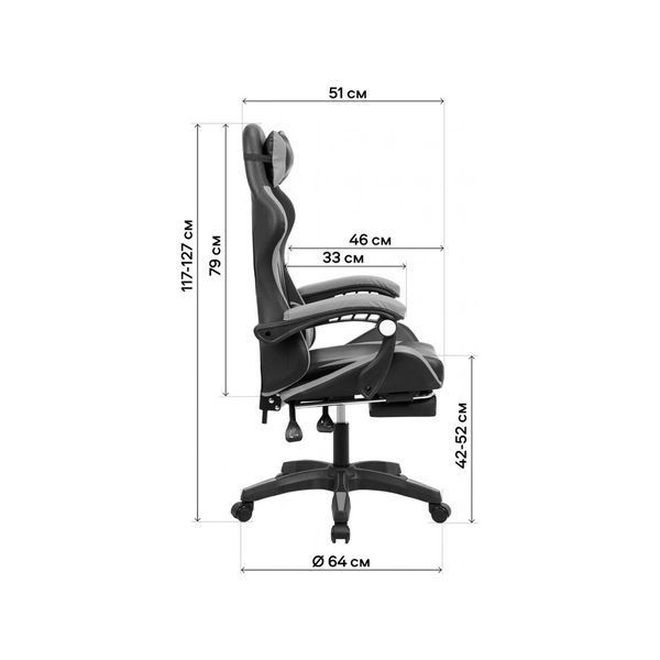 Крісло ігрове GT Racer X-2323 Black/Yellow X-2323 Black/Yellow фото