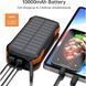 Батарея універсальна Choetech 10000mAh, 5V/2.1A, solar panel, Qi-5W, Black-Orange (B659-OR) B659-OR фото 6