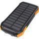 Батарея універсальна Choetech 10000mAh, 5V/2.1A, solar panel, Qi-5W, Black-Orange (B659-OR) B659-OR фото 1