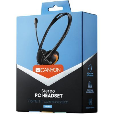 Навушники Canyon HS-01 Black-Orange (CNS-CHS01BO) CNS-CHS01BO фото