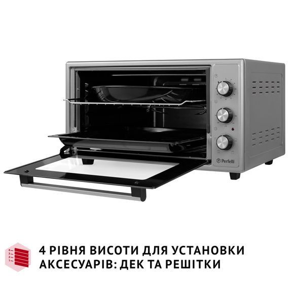 Електропіч Perfelli MIRAGE 48 GREY MIRAGE 48 GREY фото