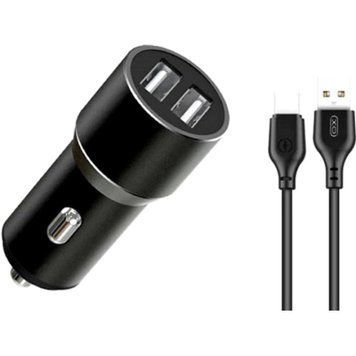 Зарядний пристрій XO 1xUSB + cable USB to USB-C TZ09 black (6920680873500) 6920680873500 фото