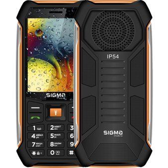 Мобільний телефон Sigma X-style 323 RAIN Black-Orange (4827798885727) 4827798885727 фото