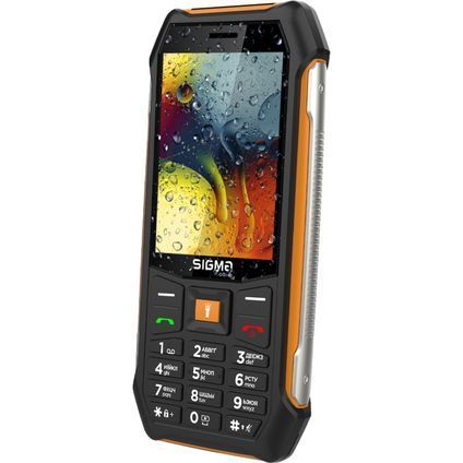 Мобільний телефон Sigma X-style 323 RAIN Black-Orange (4827798885727) 4827798885727 фото