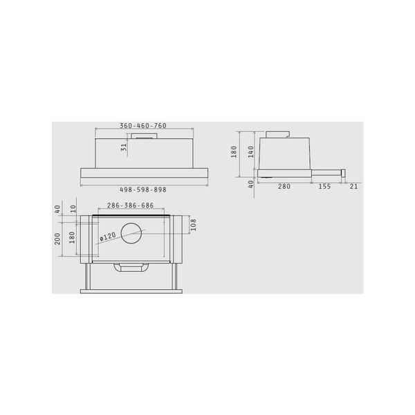 Витяжка кухонна Elica TT14 LUX GRVTWH/A/60 TT14 LUX GRVTWH/A/60 фото