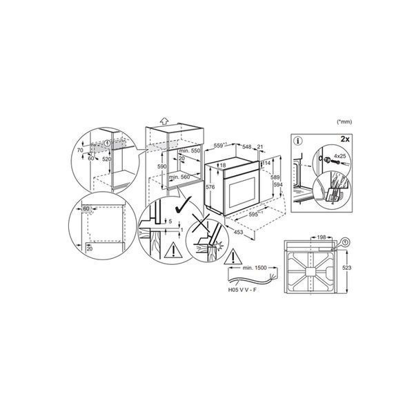 Духова шафа Electrolux електрична LOE8F38S LOE8F38S фото