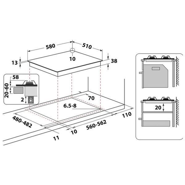 Варильна поверхня Whirlpool TKRL661NB TKRL661NB фото