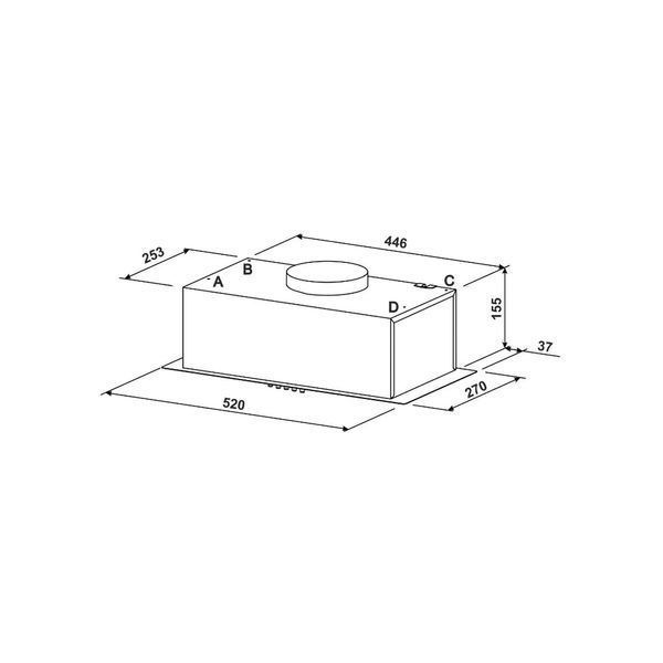 Витяжка кухонна Jantar BILT 650 LED 52 BL BILT 650 LED 52 BL фото