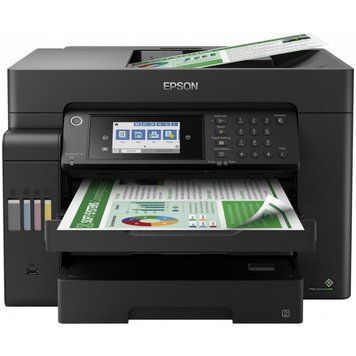 БФП ink color A3 Epson EcoTank L15150 32_22 ppm Fax ADF Duplex USB Ethernet Wi-Fi 4 inks Pigment C11CH72404 фото