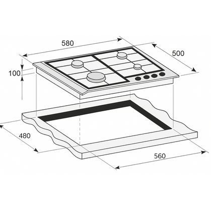 Варочна поверхня PRIME Technics PGH 50016 FIXC PGH 50016 FIXC фото