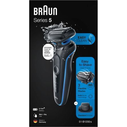 Електробритва Braun Series 5 51-B1200S BLUE Series 5 51-B1200S BLUE фото