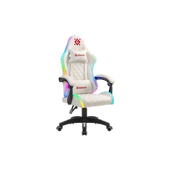 Крісло ігрове Defender Energy RGB White (64557) 64557 фото