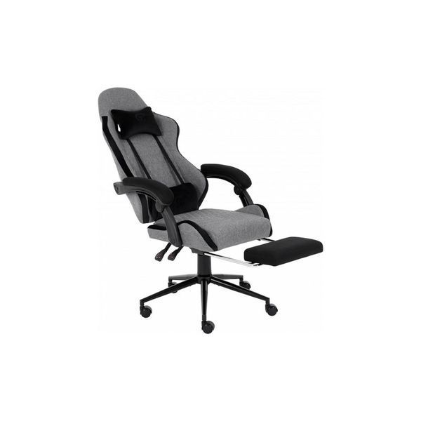 Крісло ігрове GT Racer X-2324 Gray/Black (X-2324 Fabric Gray/Black Suede) X-2324 Fabric Gray/Black фото