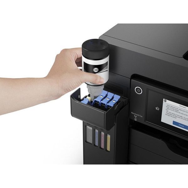 БФП ink color A3 Epson EcoTank L15150 32_22 ppm Fax ADF Duplex USB Ethernet Wi-Fi 4 inks Pigment C11CH72404 фото
