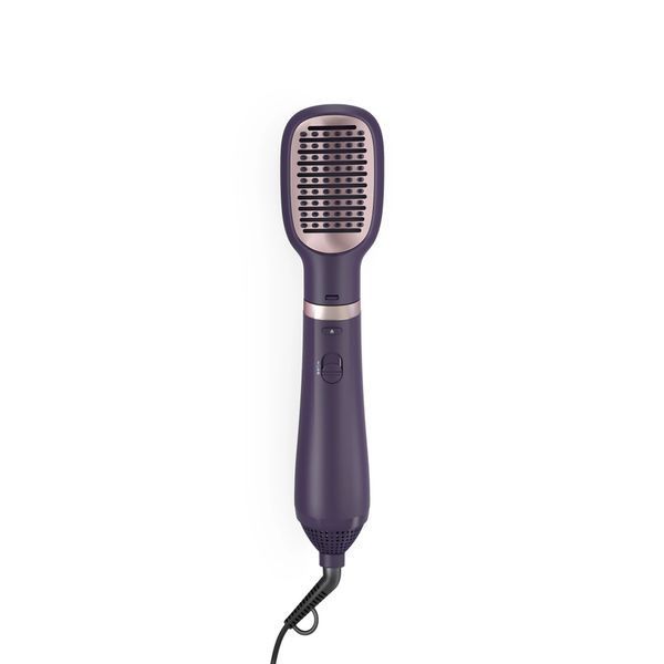 Фен-щітка Philips 3000 Series, 800Вт, 3 режими, іонізація, 4 насадки, фіолетовий BHA313/00 фото