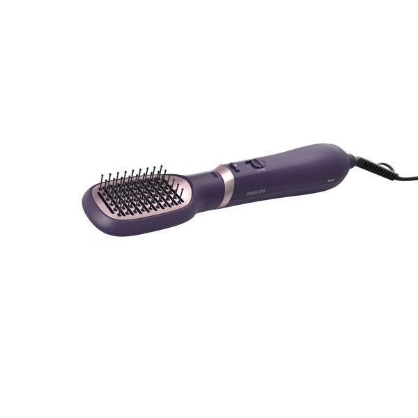 Фен-щітка Philips 3000 Series, 800Вт, 3 режими, іонізація, 4 насадки, фіолетовий BHA313/00 фото