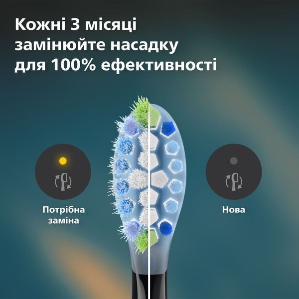 Зубна електрощітка PHILIPS HX9042/88 насадки Premium Plaque Defence 2 шт HX9042/88 фото