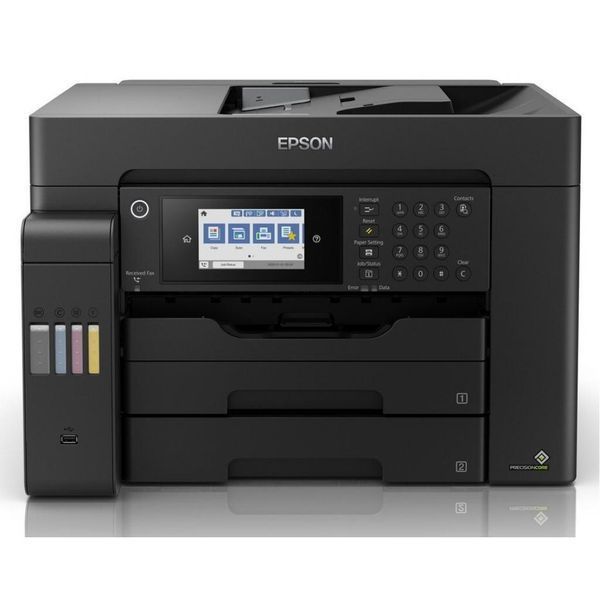БФП ink color A3 Epson EcoTank L15150 32_22 ppm Fax ADF Duplex USB Ethernet Wi-Fi 4 inks Pigment C11CH72404 фото