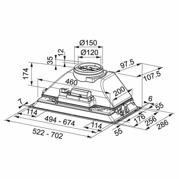 Витяжка кухонна Franke Inca Smart FBI 705 XS HCS 305.0599.510 фото