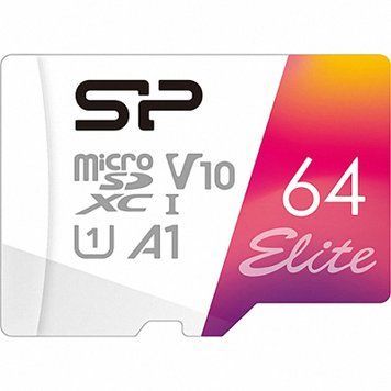 Карта пам'яті Silicon Power 64GB microSDXC class 10 UHS-I U1 A1 Elite Color (SP064GBSTXBV1V20SP) SP064GBSTXBV1V20SP фото