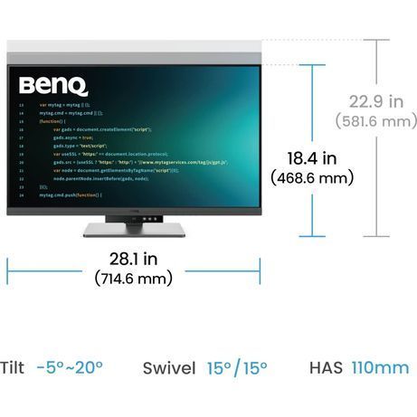 Монітор BenQ RD320U Metallic Grey RD320U Metallic Grey фото