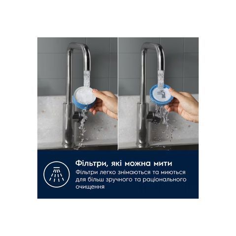 Пилосос Electrolux бездротовий, конт пил -0.3л, автон. робота до 40хв, вага-2.2кг, HEPA12, AutoMode, EP71AB14UG фото