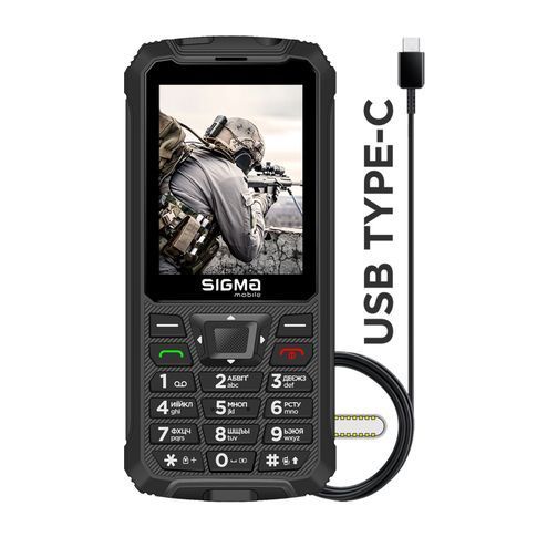 Мобільний телефон Sigma X-treme PR68 Type-C Black 4827798122419 фото