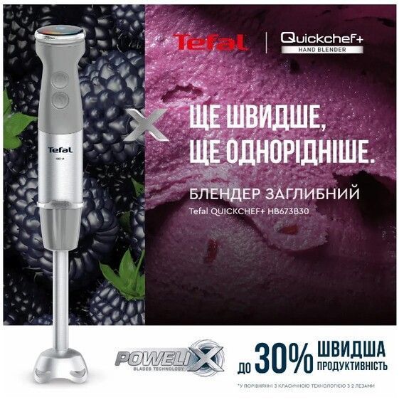 Блендер погружний TEFAL HB673B30 HB673B30 фото