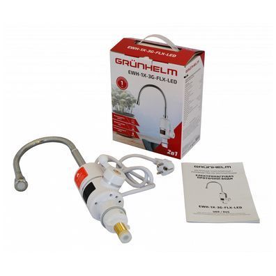 Проточний водонагрівач Grunhelm EWH-1X-3G-FLX-LED EWH-1X-3G-FLX-LED фото